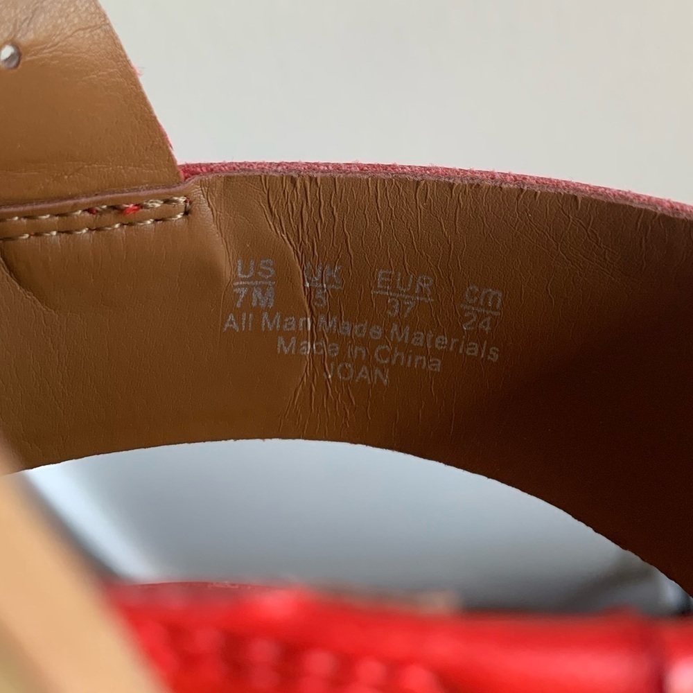 Franco Sarto Orange “Joan” Sandals in Size 7M - Picture 5 of 6